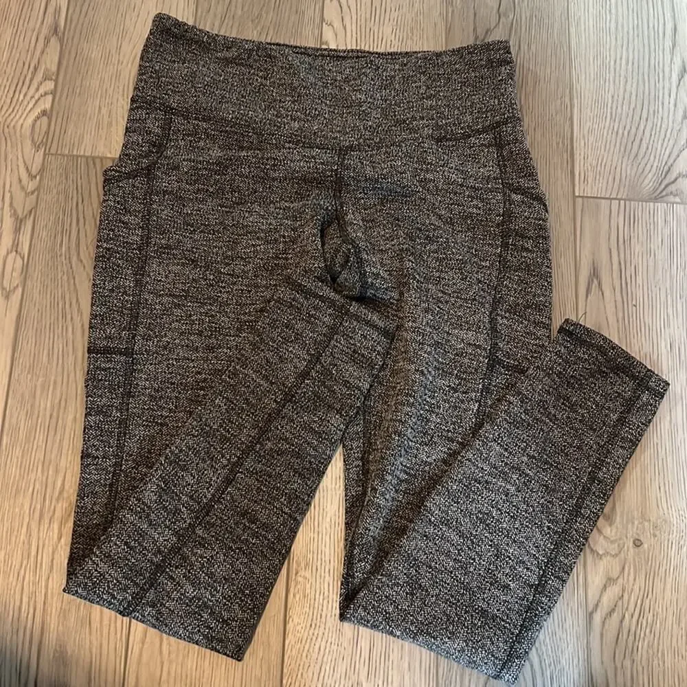 Champion Black & White Active Leggings With Side Pockets